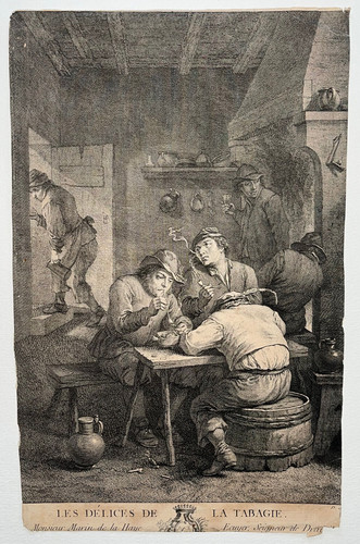 Delices tabagie gravure david - tabagie,