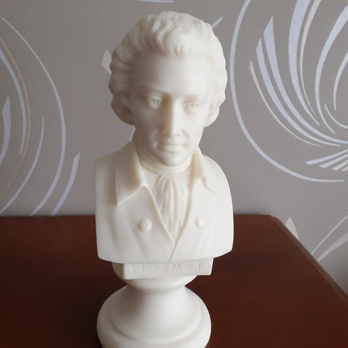 Buste mozart resine neuf - de,