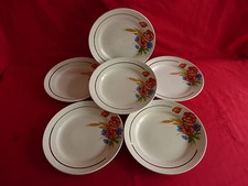 6 assiettes plates faïencerie