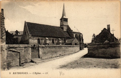 Cpa rethondes l église - ak,