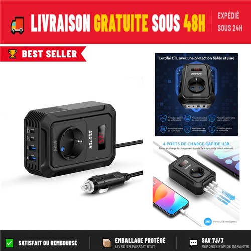 Bestek convertisseur 12v 220v - 12v,