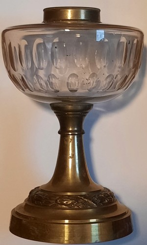Pied lampe pétrole laiton - lampe,