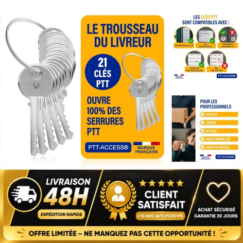 Trousseau clés ptt - clés,