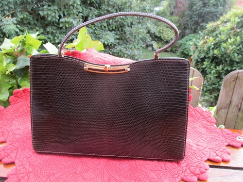 Sac vintage lézard - (1960),