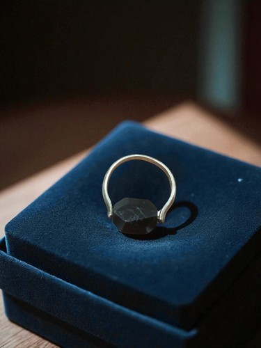 Bague vintage rétro pierre
