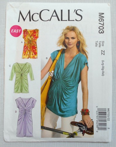 M6703 mccall uncut pattern - m6703,