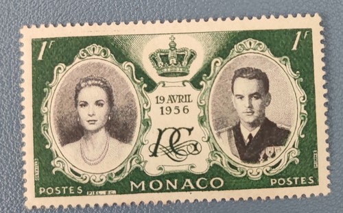Timbre monaco mariage princier - timbre,