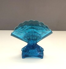 ancien vase EVENTAIL au décor