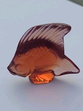 Superbe Poisson cristal LALIQUE rouge