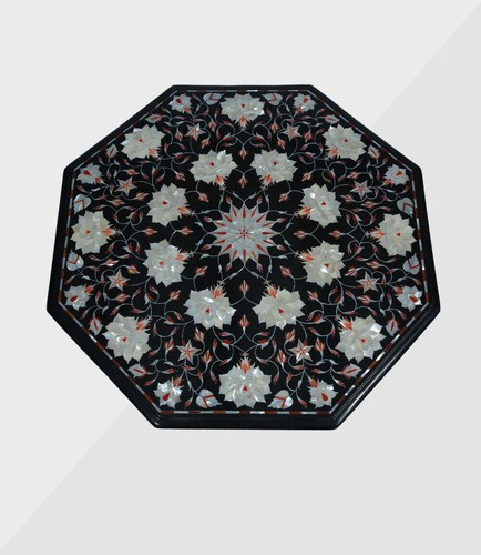 Marble table top handmade - 18",
