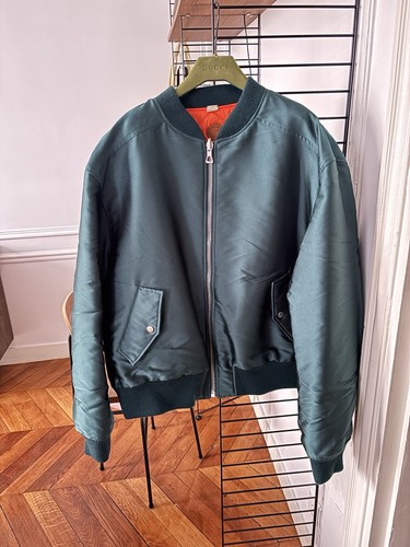 Bombers gucci satin vert - gucci,