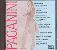 Paganini : Quatuor n° 7, terzetti in RE, Sonate / Ricci, Signorini, Cardi - CD