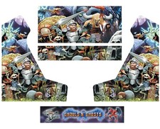 Stickers bartop Ghouls'n-Ghosts Autocollant borne d'arcade