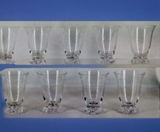 9 VERRES CRISTAL DE DAUM