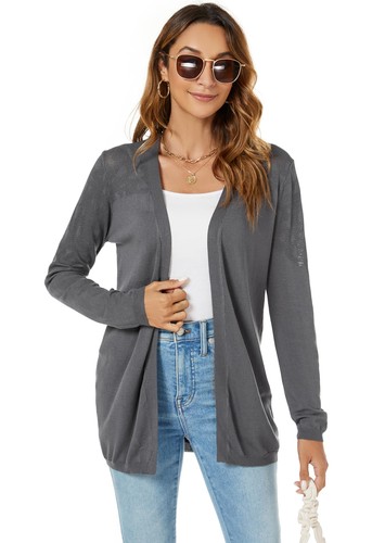 Gilet cardigan femme long - gilet,