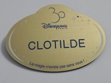 ???  NAMETAG NAME TAG DISNEYLAND PARIS  DISNEY / CLOTILDE