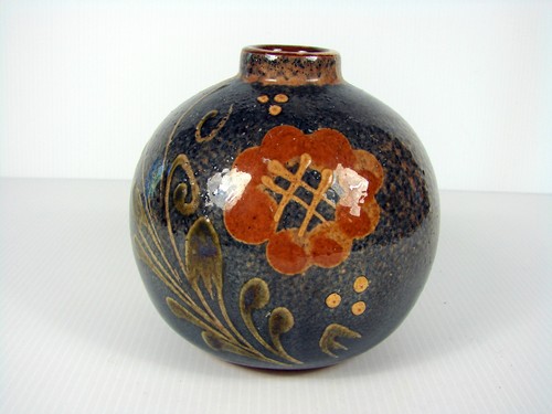 Vase terre cuite - , émaillé