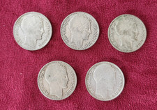 LOT MONNAIES ARGENT - 10 FRANCS TURIN DATES 1931/32/33/34/38 - MEDAILLES PIECES