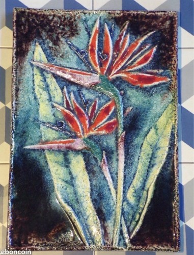 Karlsruhe majolica lave murale - lave,
