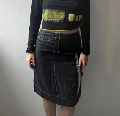Cop copine black - black, straight