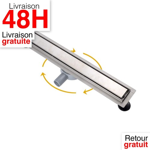 Caniveau douche cm acier - caniveau,