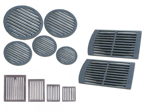 Grille angle cheminée - grille,