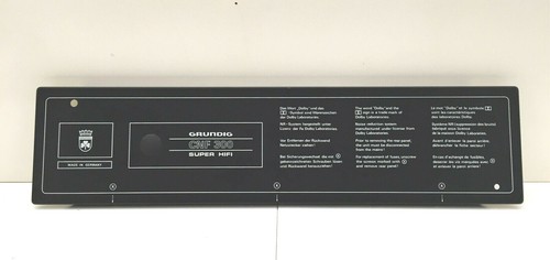 Plaque metal arriere - plaque,
