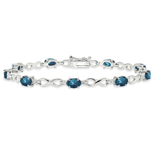 Ovale topaze bleu - ovale,