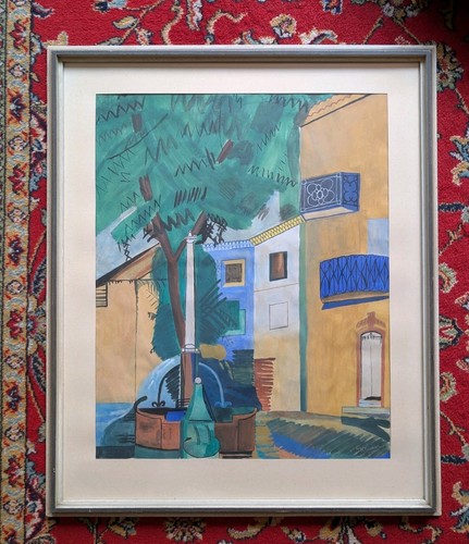 Grand gouache cubiste dufy - cubiste,