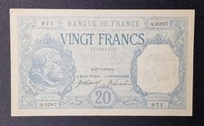 FRANCE (P.74) 20 FRANCS "BAYARD" 1919 RARE DATE