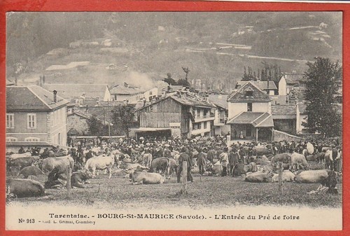 Cpa bourg saint -  -, maurice