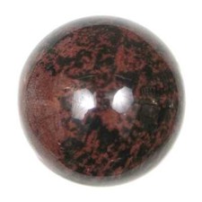 Sphère en obsidienne acajou -