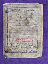 Livret militaire d'un clairon