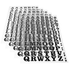  5 Pcs Lettres Thermocollantes