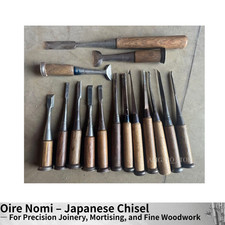 Ensemble de ciseaux japonais vintage Nomi 15 pièces outils de menuisier marqu...