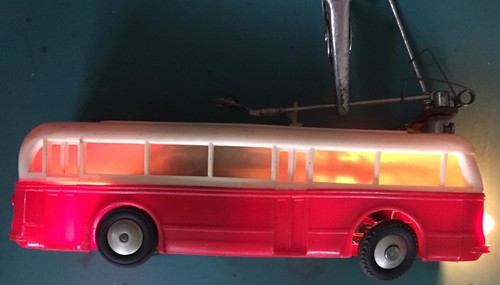 Trolley bus rouge - bus,
