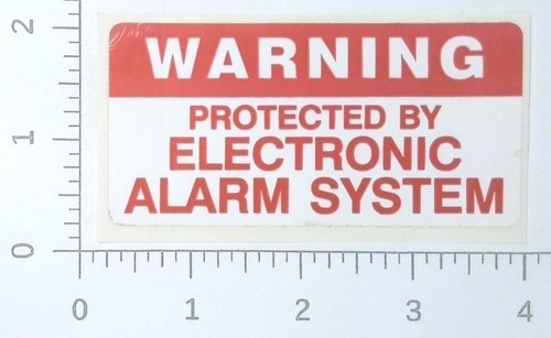 Vintage warning protected - warning, by
