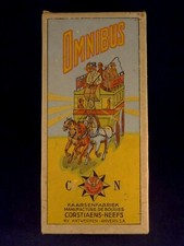 Ancienne boîte cartonnée OMNIBUS chevaux bougies Anvers Belgium 1920