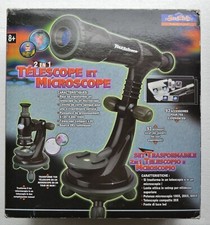 TELESCOPE et MICROSCOPE 2en1 / à partir de 8 ans / avec sa notice d'utilisation