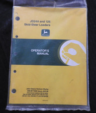 Véritable John Deere JD24A 125 Mini Chargeur Tracteur D'OPÉRATEUR Manuel Scellé