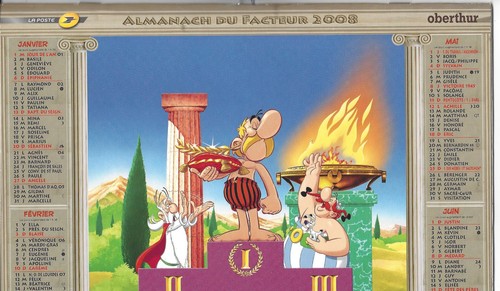 Almanach facteur calendrier - almanach,
