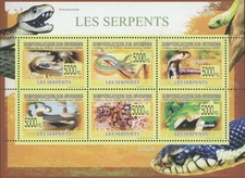 Snakes stamp naja nigricollis - stamp,