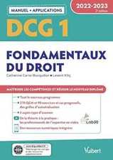 DCG 1 - Fondamentaux du droit - Manuel et Applications