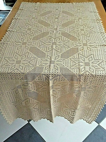 Linge ancien nappe ou - ancien,