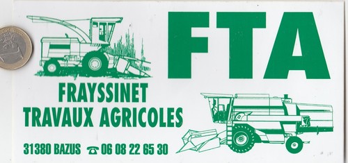 Autocollant c18 agriculture - autocollant.,