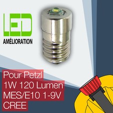 Petzl LED mise à niveau ampoule lampe frontale Zoom Duo E10 1W 120LM CREE