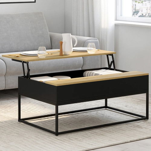 Table basse plateau relevable