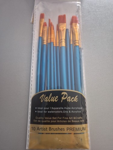 10pcs pinceaux peinture à - pinceaux,