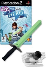 pack jeu + epee + camera ps2 playstation 2 eye toy play hero aventure move