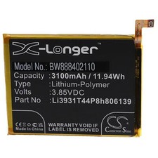 Batterie pour ZTE Blade A5 2020 A51 2020 A7 Prime A7 Prime Z6201V 3100mAh